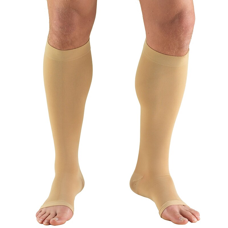 Truform Stockings, Knee High, Open Toe: 30-40 mmHg, 2L, BEIGE (0845-2L) image 1