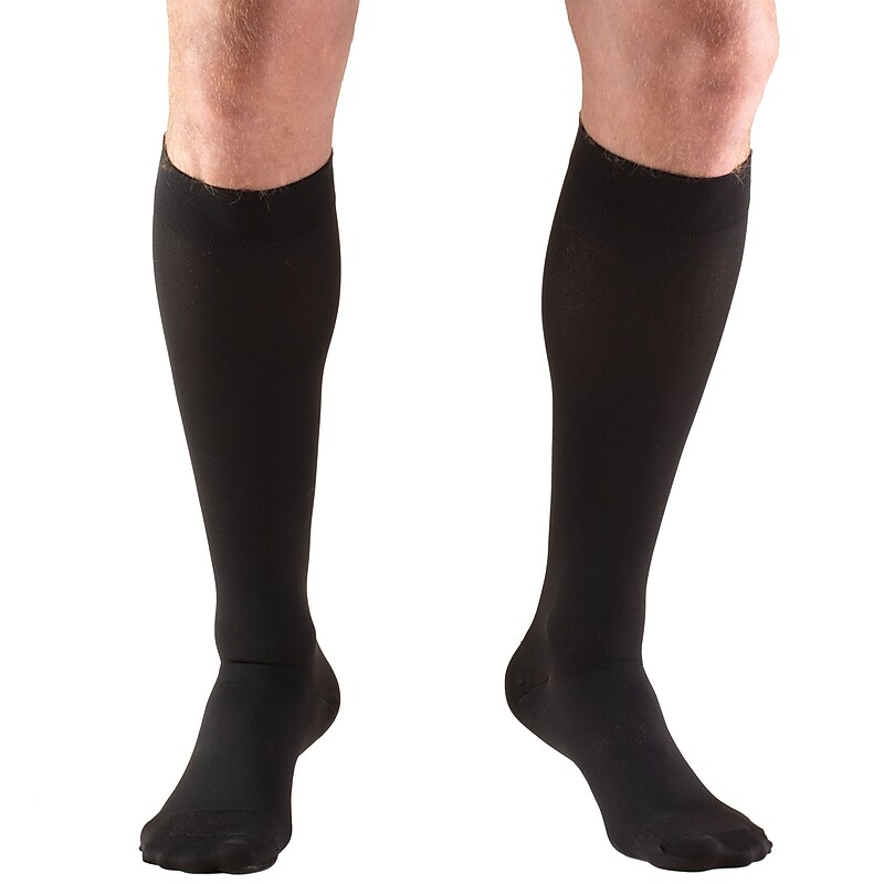 Truform Stockings, Short Length, Knee High, , Closed Toe: 20-30 mmHg, XL, BLACK (8865SBL-XL) image 1