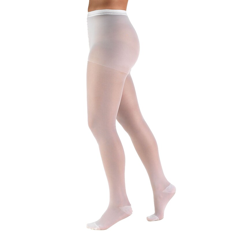 Truform Sheer Pantyhose: 15-20 mmHg, T, WHITE (1775WH-T) image 1