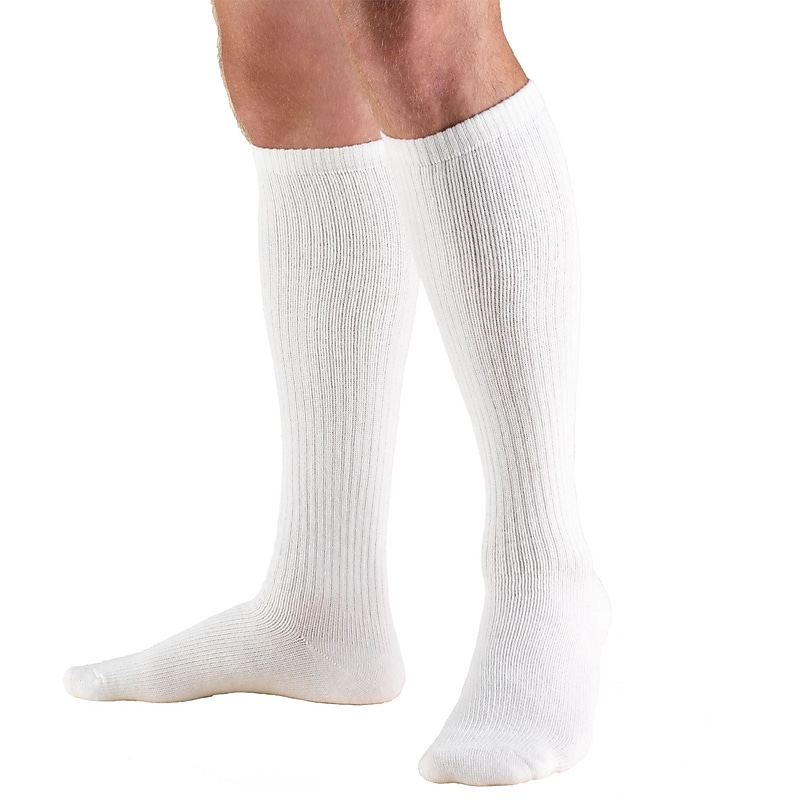 Truform Socks, Knee High: 8-15 mmHg, XL, WHITE (1913WH-XL) image 1