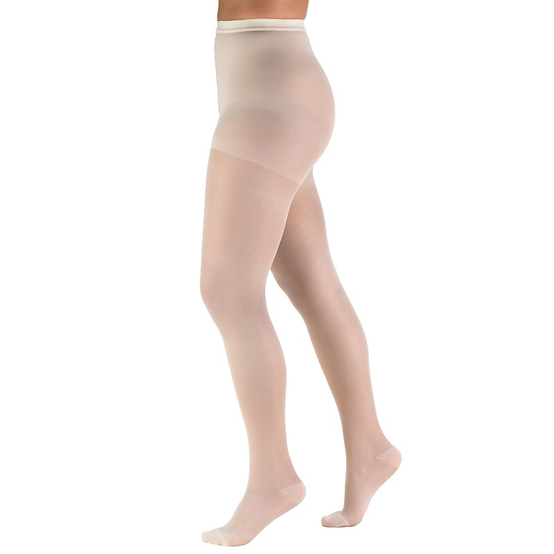 Truform Sheer Pantyhose: 15-20 mmHg, T, IVORY (1775IV-T) image 1