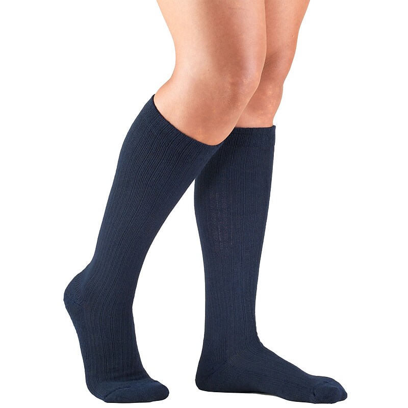 Truform Women's Socks, Cushion Foot, Active Casual Style: 15-20 mmHg, S, NAVY (1963NV-S) image 1