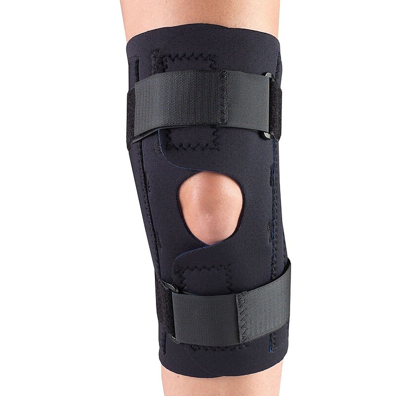 OTC Neoprene Knee Stabilizer Wrap - Spiral Stays, XS (0312BL-XS) image 1