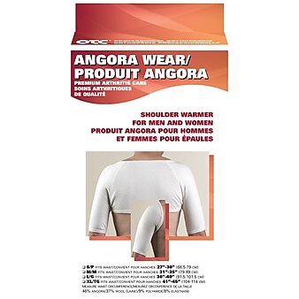 OTC Angora Shoulder Warmer, White, Large (79030-L)