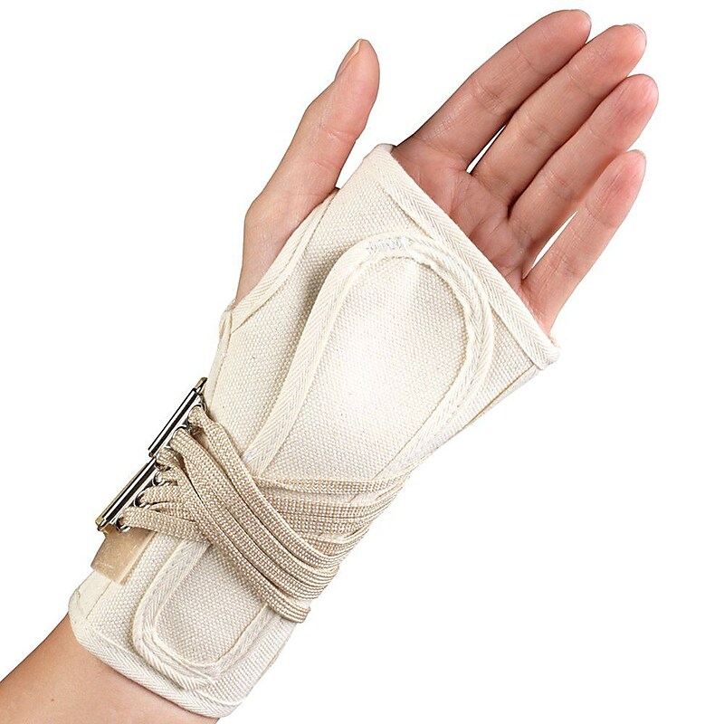 OTC Cock-Up Wrist Splint - Canvas, Left Hand, X-Small  (2362/L-XS) image 1