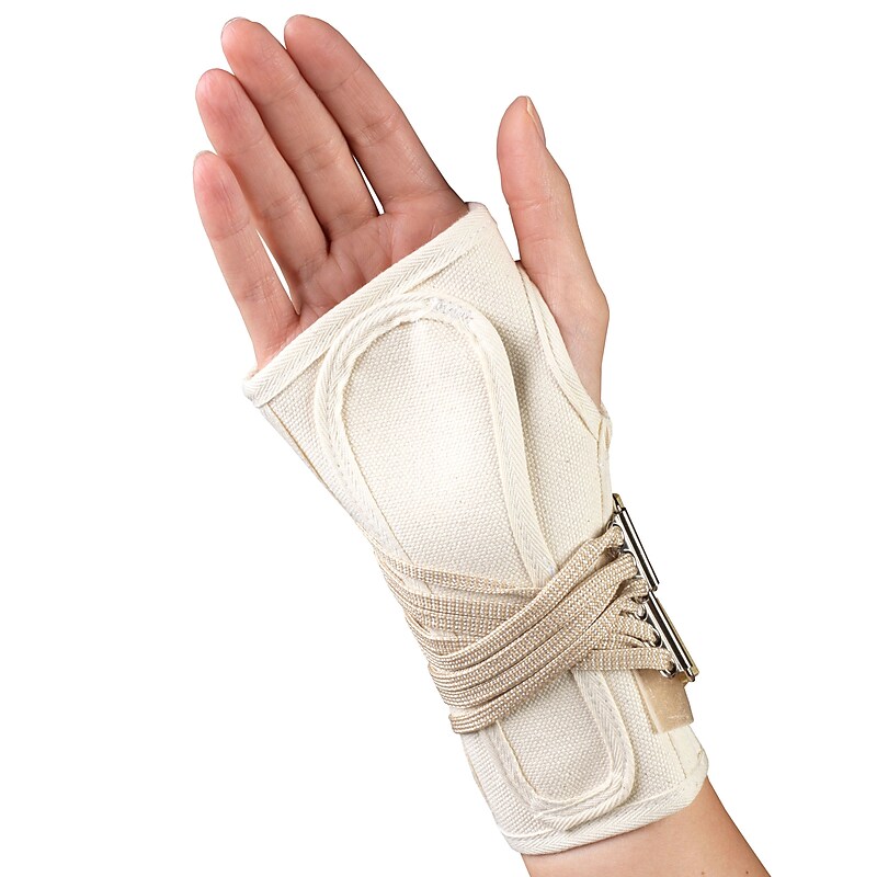 OTC Cock-Up Wrist Splint - Canvas, Right Hand, X-Small  (2362/R-XS) image 1