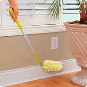 Swiffer® 360 Durable Heavy Duty Fiber Dusters with Extendable Handle Kit, White/Yellow