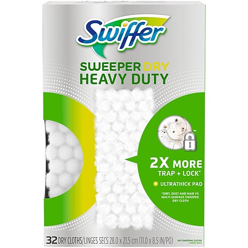 Swiffer Sweeper Heavy Duty Dry Sweeping Cloths, 32/Pack(77198) at Staples