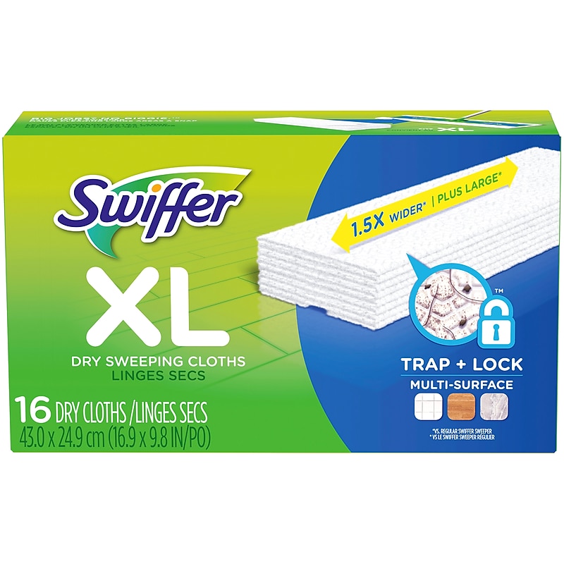 Swiffer Sweeper XL Dry Cloth, White, 16/Carton (33903) image 1