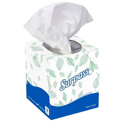 Surpass Facial Tissue, Cube Box, 2Ply, 36/Case at Staples