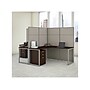 Bush Business Furniture Easy Office 66"H x 119"W 2 Person T-Shaped Cubicle Panel Workstation, Mocha Cherry (EODH56SMR-03K)~#|#~sp60421638_sc7