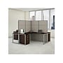 Bush Business Furniture Easy Office 66"H x 119"W 4 Person T-Shaped Cubicle Panel Workstation, Mocha Cherry (EODH76SMR-03K)~#|#~sp60421761_sc7