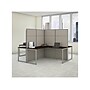 Bush Business Furniture Easy Office 66"H x 119"W 4 Person T-Shaped Cubicle Workstation, Mocha Cherry (EODH760MR-03K)~#|#~sp60421779_sc7
