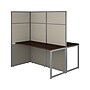 Bush Business Furniture Easy Office 66"H x 60"W 2 Person Back to Back Cubicle Workstation, Mocha Cherry (EODH460MR-03K)~#|#~sp60421785_sc7