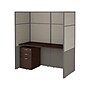 Bush Business Furniture Easy Office 66"H x 60"W Cubicle Panel Workstation, Mocha Cherry (EODH26SMR-03K)~#|#~sp60421808_sc7
