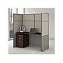 Bush Business Furniture Easy Office 66"H x 60"W Cubicle Panel Workstation, Mocha Cherry (EODH26SMR-03K)~#|#~sp60421809_sc7