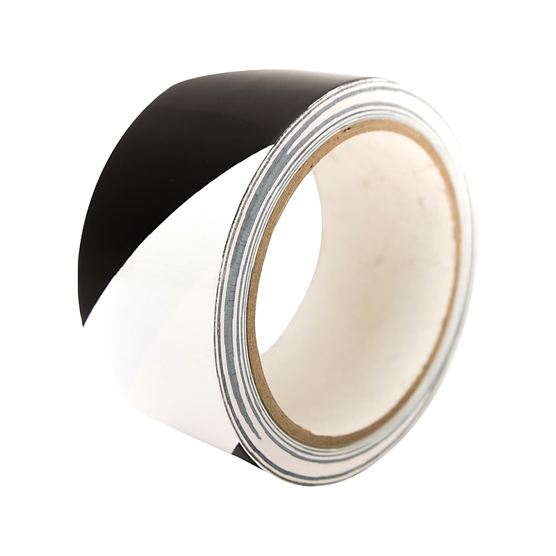 Bertech BERST series Safety Awareness Tape, Black/White (BERST-6BW) image 1