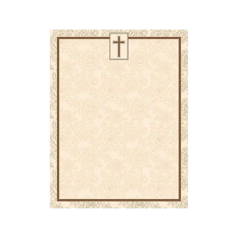 Geographics Religious Letterheads, 8.5" x 11", 80/Pack (48830) image 1