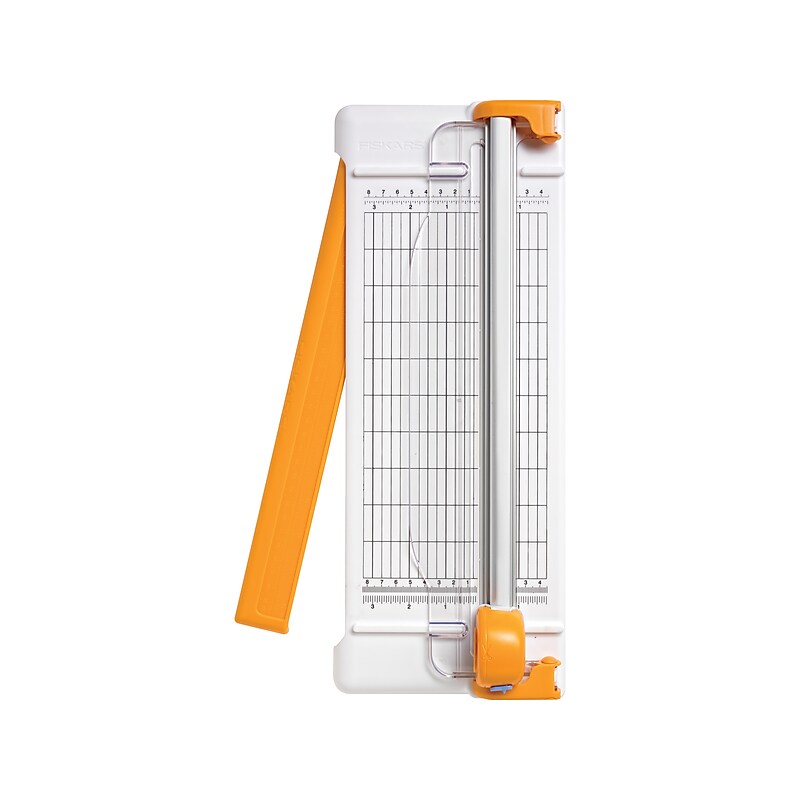 Fiskars 12" Rotary Trimmer, White/Orange (154480-1006) image 1
