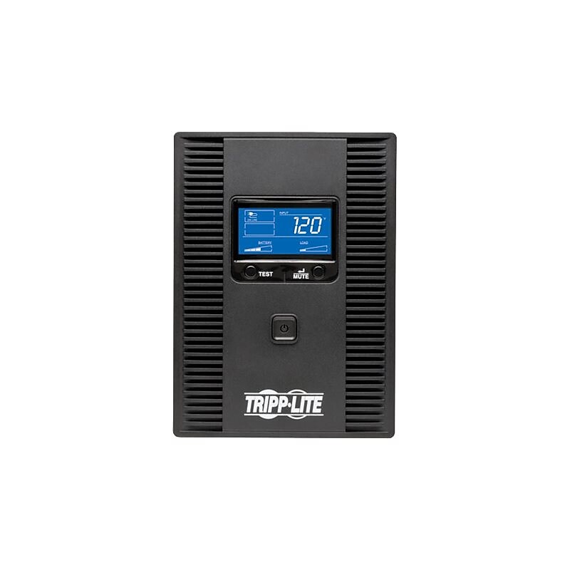 Tripp Lite UPS 1500VA 810W Battery Back Up Tower LCD USB 120V ENERGY STAR V2.0 1500 VA, 10 Outlets, Black (OMNI1500LCDT) image 1