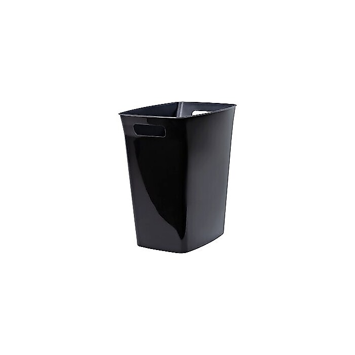 Hefty Polypropylene Trash Can with no Lid, Black, 6 Gal. (2159-75