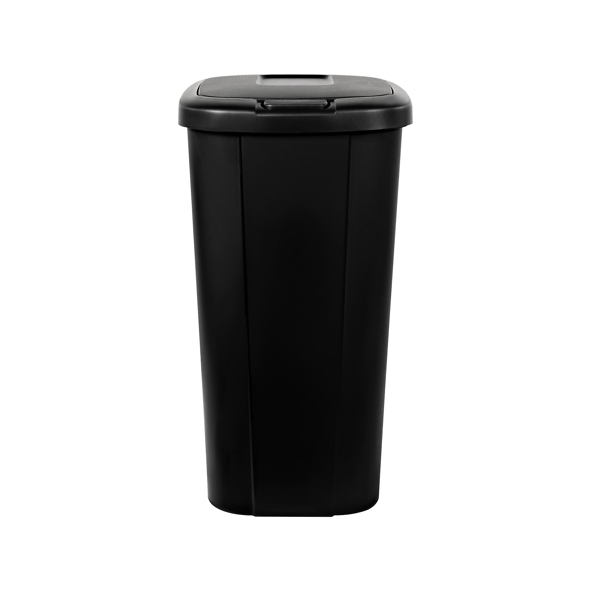 Hefty Polypropylene Trash Can with Lid, Black, 13.3 Gal. (2166-075) Sansujyuku sansujyuku.com