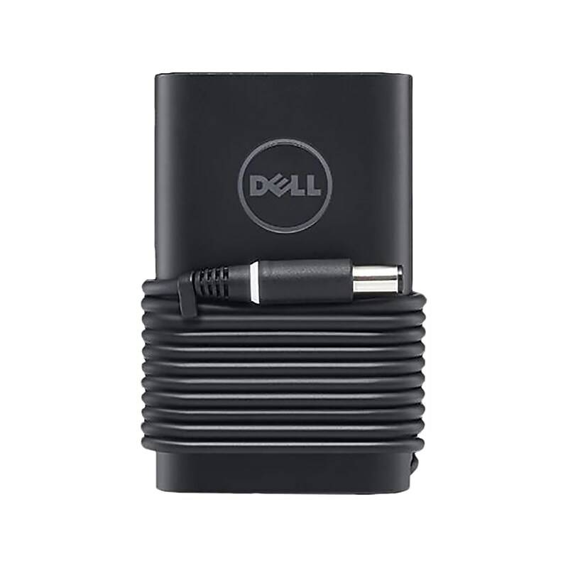 Dell 65W Slim Adapter for Dell Latitude, Inspiron, Chromebook, Black (492-BBOU) image 1