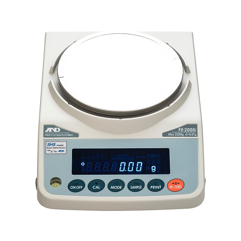 A&D Medical FX-i Series FX-1200i Precision Scale, White, 2.69 Lbs. Capacity image 1