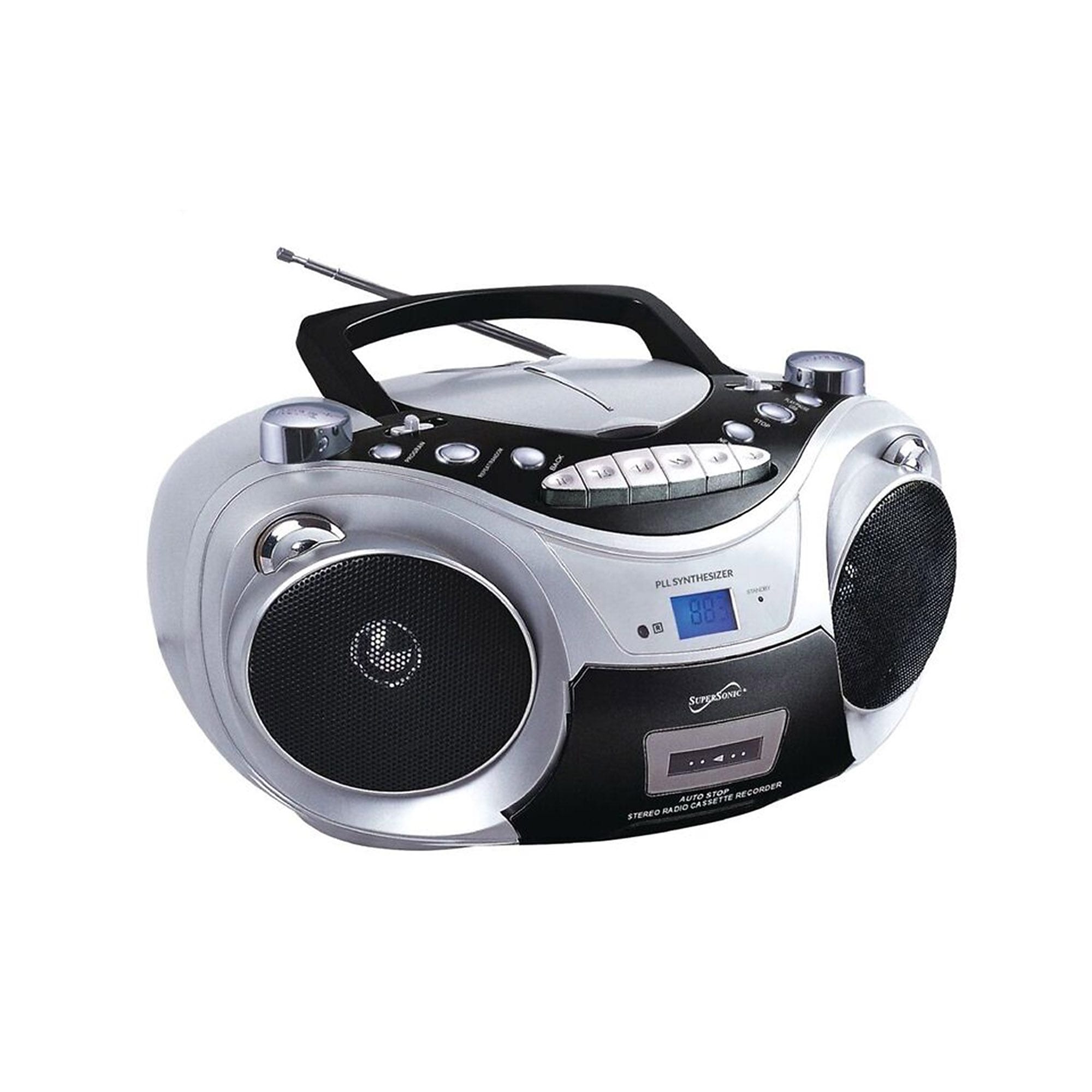Supersonic 93598420M Portable Bluetooth Radio, Silver (SSC739BTSLV) Sansujyuku sansujyuku.com