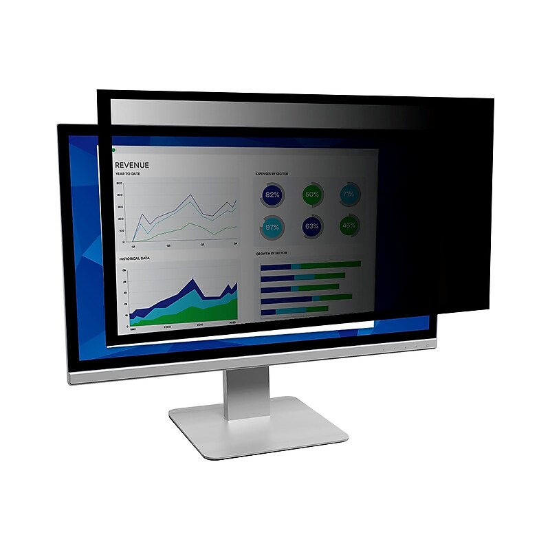 3M™ Framed Privacy Filter for 18.5" Widescreen Monitor (16:9) (PF185W9F) image 1