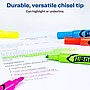 Avery HI-LITER The Original Tank Highlighters, Chisel, Assorted Fluorescent, 12/Set (98034)~#|#~sp60783315_sc7