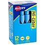 Avery Hi-Liter Tank Highlighters, Chisel Tip, Blue, Dozen (07746)~#|#~sp60783319_sc7