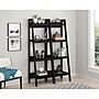 Ameriwood Home Lawrence 60"H 4-Shelf Ladder Bookcase Bundle, Black (9482096)~#|#~sp60784370_sc7
