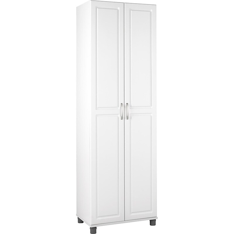 SystemBuild Kendall 24" Utility Storage Cabinet, White (7362401PCOM) image 1