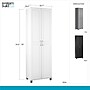 SystemBuild Kendall 24" Utility Storage Cabinet, White (7362401PCOM)~#|#~sp60784588_sc7