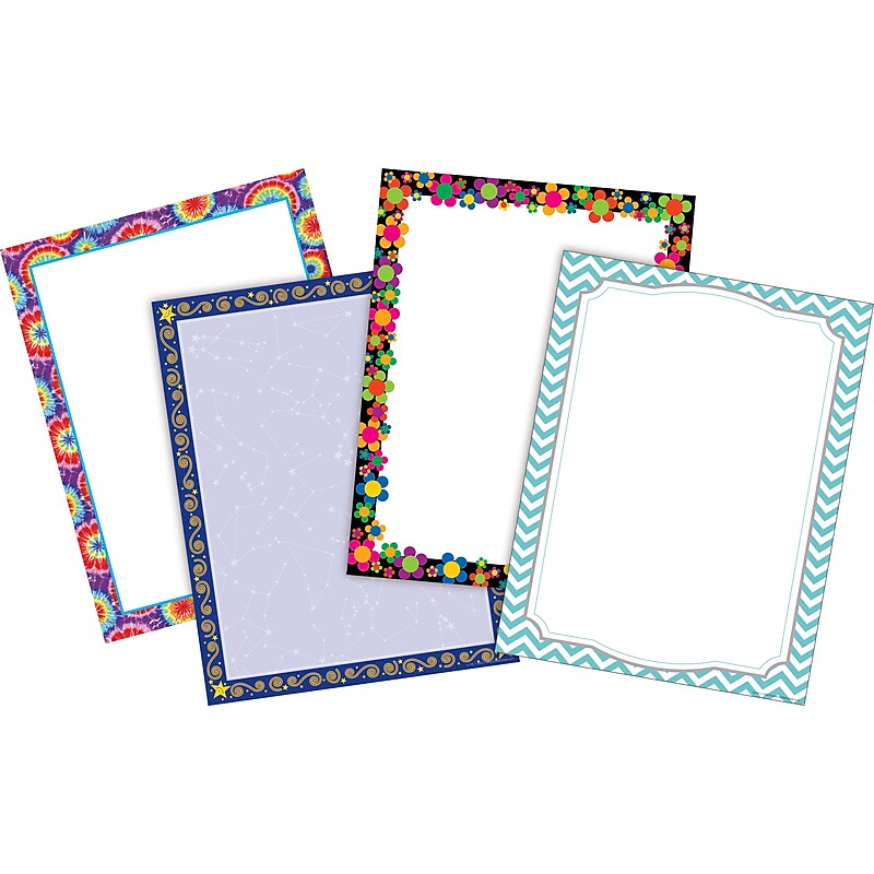 Barker Creek Customer Favorites Computer Paper, 8.5" x 11", 60 lbs., Assorted Colors, 200 Sheets/Pack (3555) image 1