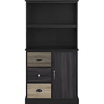 Cosco Elements Toy Box Bookcase With, Altra Furniture Aaron Lane Barrister Bookcase With Sliding Glass Doors