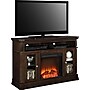 Ameriwood Brooklyn Fireplace TV Stand, Screens up to 50", Espresso (1765096PCOM)~#|#~sp60785370_sc7