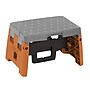 Cosco Folding Step Stool, 1-Step, 300 lb Capacity, Orange/Gray (11903BGO1E)~#|#~sp60785637_sc7
