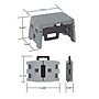 Cosco Folding Step Stool, 1-Step, 300 lb Capacity, Orange/Gray (11903BGO1E)~#|#~sp60785724_sc7