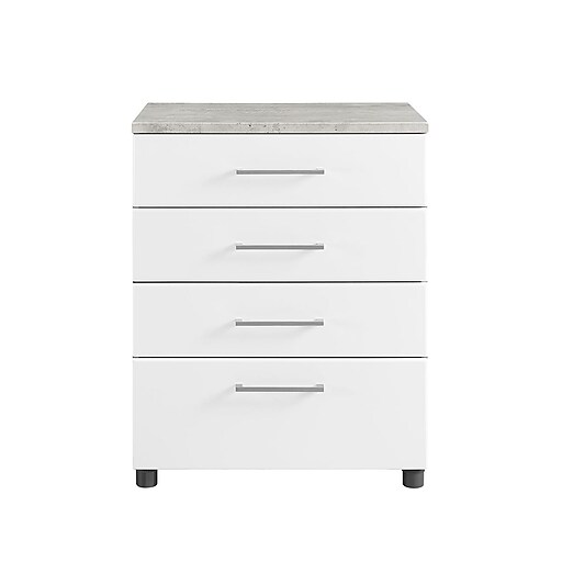 Shop Staples For Systembuild Latitude 4 Drawer Base Cabinet White