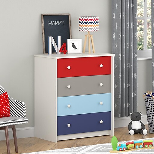 Shop Staples For Cosco Kaleidoscope 4 Drawer Dresser Classic