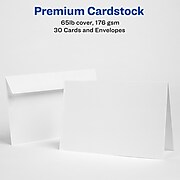 Avery Half-Fold Anytime Cards, 30/Box (3378)