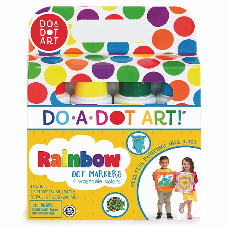 Do-A-Dot Art™ 4 Piece Rainbow Washable Marker Set, 2.5 oz., Assorted image 1