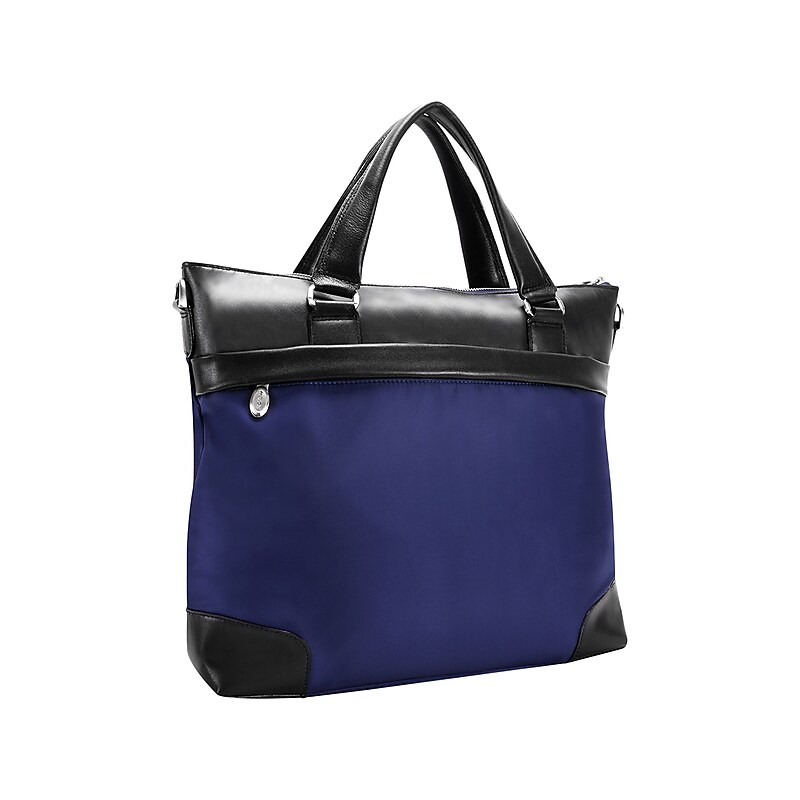 McKleinUSA N Series EASTWARD Nylon Slim Briefcase, Navy/Black (18397) image 1