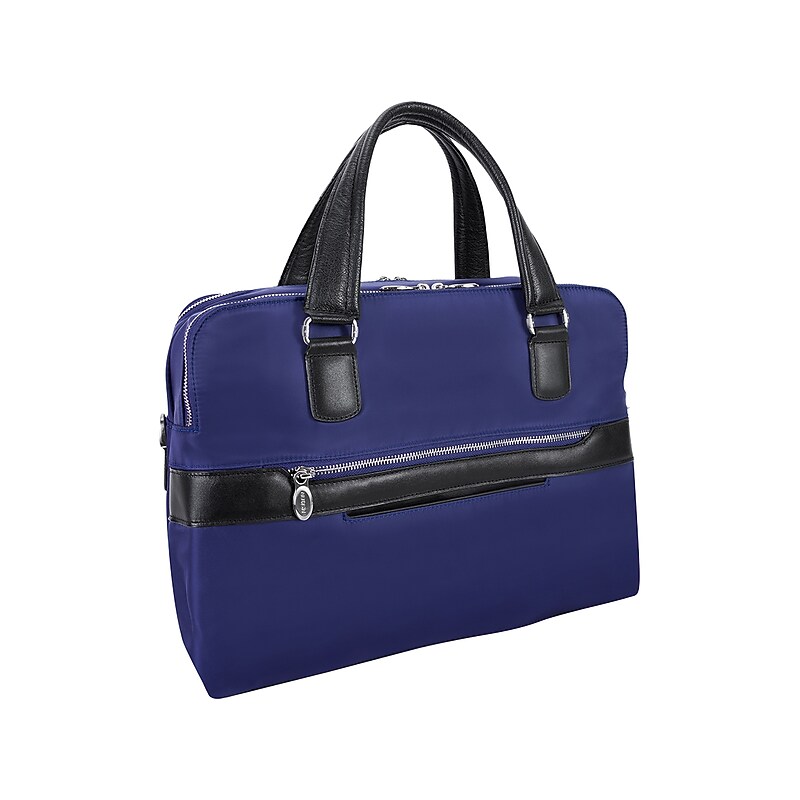 McKlein HARTFORD Nylon Briefcase, Laptop Compatible, Navy (18587MCK) image 1