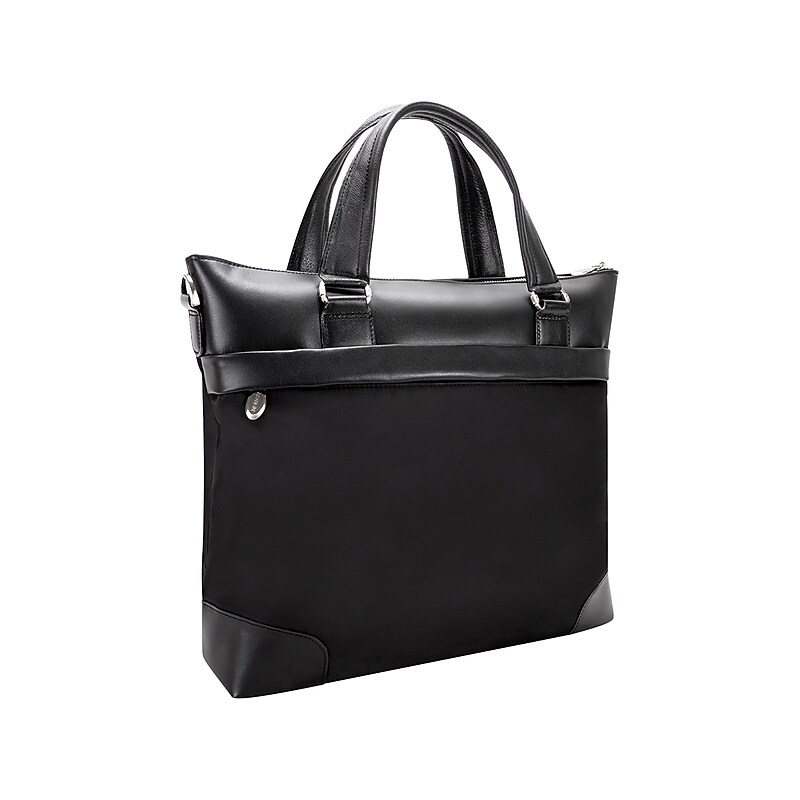 McKlein EASTWARD Nylon Briefcase, Laptop Compatible, Black (18395) image 1