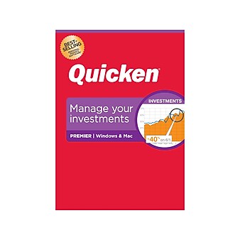 Quicken Premier for 1 User, Windows and Mac, DVD (170263)