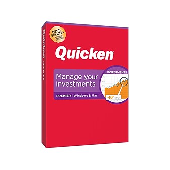 Quicken Premier for 1 User, Windows and Mac, DVD (170263)