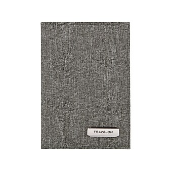 Travelon RFID Blocking Bifold Passport Holder, Gray (43400_51T)